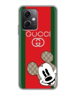 Чохол для Xiaomi Redmi Note 12 (5G) з картинкою «Gucci — смуги та Міккі»