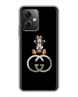 Чохол для Xiaomi Redmi Note 12 (5G) з картинкою «Мінні Маус на лого»