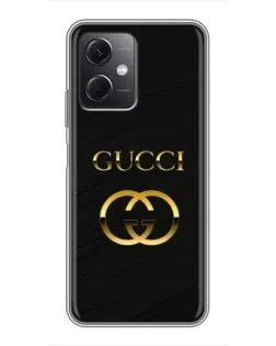 Чохол для Xiaomi Redmi Note 12 (5G) з картинкою «Золотий логотип Gucci»