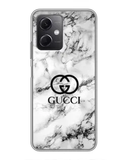 Чохол для Xiaomi Redmi Note 12 (5G) з картинкою «Gucci — мармуровий шик»