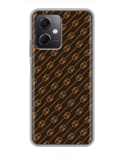 Чохол для Xiaomi Redmi Note 12 (5G) з картинкою «Gucci — золоті діагоналі» Чохол для Xiaomi Redmi Note 12 (5G) з картинкою «Gucci — золоті діагоналі»