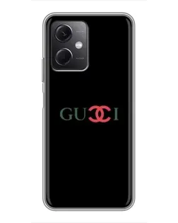 Чохол для Xiaomi Redmi Note 12 (5G) з картинкою «Gucci — червоний градієнт»