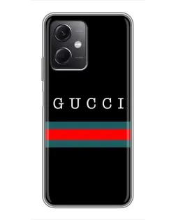 Чохол для Xiaomi Redmi Note 12 (5G) з картинкою «Gucci — червоний пояс»