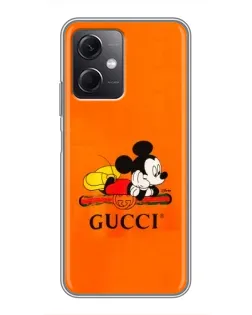 Чохол для Xiaomi Redmi Note 12 (5G) з картинкою «Міккі Маус Gucci — помаранч»