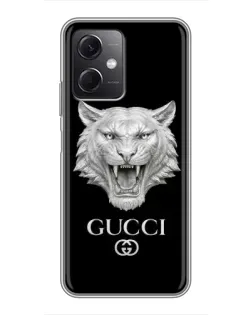 Чохол для Xiaomi Redmi Note 12 (5G) з картинкою «Gucci — срібний лев»