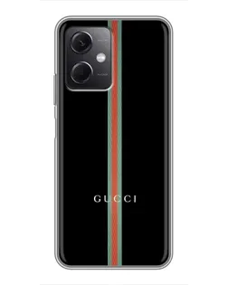 Чохол для Xiaomi Redmi Note 12 (5G) з картинкою «Gucci — строга лінія»