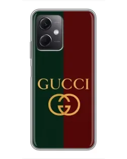 Чохол для Xiaomi Redmi Note 12 (5G) з картинкою «Gucci — темно-зелений градієнт»