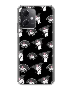 Чохол для Xiaomi Redmi Note 12 (5G) з картинкою «Чорний паттерн Kuromi» Чохол для Xiaomi Redmi Note 12 (5G) з картинкою «Чорний паттерн Kuromi»