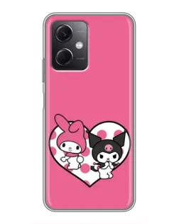 Чохол для Xiaomi Redmi Note 12 (5G) з картинкою «Kuromi та My Melody» Чохол для Xiaomi Redmi Note 12 (5G) з картинкою «Kuromi та My Melody»