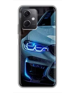 Чохол для Xiaomi Redmi Note 12 (5G) з картинкою «Погляд BMW з синіми фарами» Чохол для Xiaomi Redmi Note 12 (5G) з картинкою «Погляд BMW з синіми фарами»