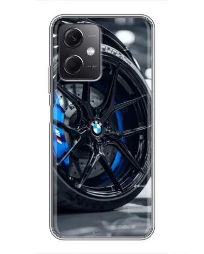 Чохол для Xiaomi Redmi Note 12 (5G) з картинкою «Колесо BMW зблизька»
