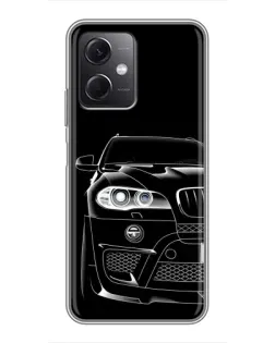 Чохол для Xiaomi Redmi Note 12 (5G) з картинкою «Темний силует BMW»