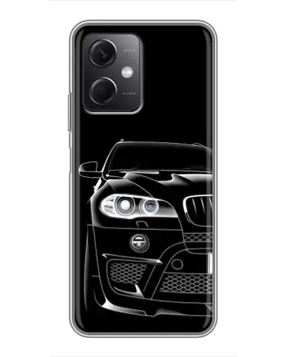 Чохол для Xiaomi Redmi Note 12 (5G) з картинкою «Темний силует BMW»
