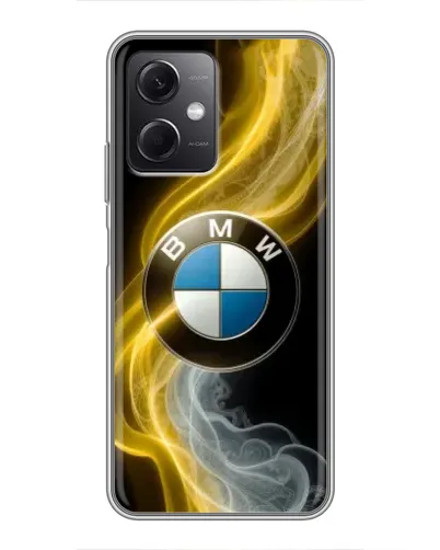 Чохол для Xiaomi Redmi Note 12 (5G) з картинкою «Золотистий дим BMW»