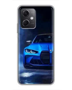 Чохол для Xiaomi Redmi Note 12 (5G) з картинкою «Блакитна BMW M4»
