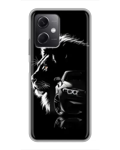 Чохол для Xiaomi Redmi Note 12 (5G) з картинкою «BMW та лев»