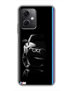 Чохол для Xiaomi Redmi Note 12 (5G) з картинкою «Силует BMW в темряві»