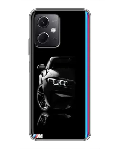 Чохол для Xiaomi Redmi Note 12 (5G) з картинкою «Силует BMW в темряві»