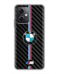 Чохол для Xiaomi Redmi Note 12 (5G) з картинкою «Емблема BMW та карбон»