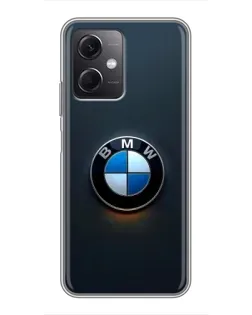 Чохол для Xiaomi Redmi Note 12 (5G) з картинкою «Логотип BMW — мінімалізм»