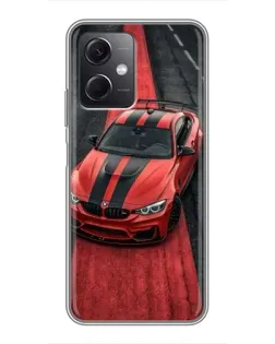 Чохол для Xiaomi Redmi Note 12 (5G) з картинкою «BMW на червоній доріжці»