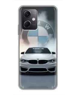 Чохол для Xiaomi Redmi Note 12 (5G) з картинкою «BMW в білому диму»