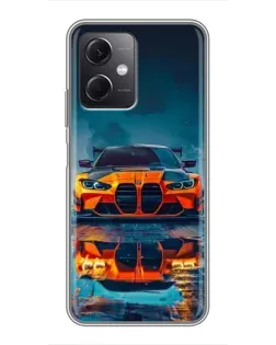 Чохол для Xiaomi Redmi Note 12 (5G) з картинкою «BMW — золота емблема»