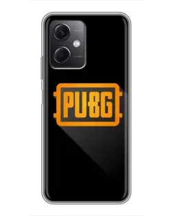 Чохол для Xiaomi Redmi Note 12 (5G) з картинкою «PUBG — рамка лого»