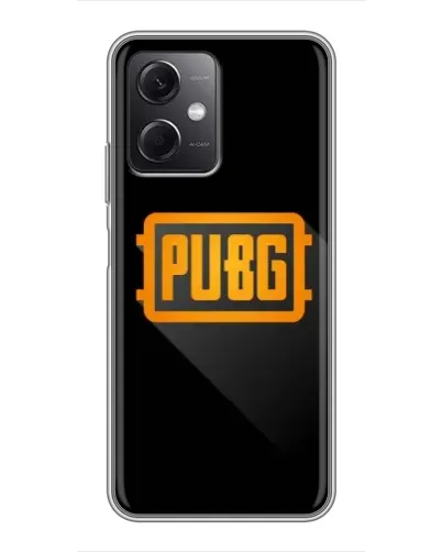 Чохол для Xiaomi Redmi Note 12 (5G) з картинкою «PUBG — рамка лого»