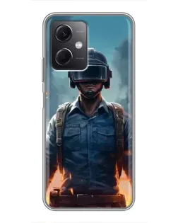 Чохол для Xiaomi Redmi Note 12 (5G) з картинкою «PUBG — реалістичний герой»