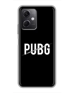 Чохол для Xiaomi Redmi Note 12 (5G) з картинкою «PUBG — білий логотип»