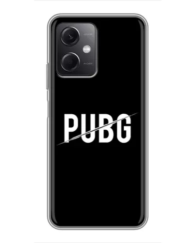 Чохол для Xiaomi Redmi Note 12 (5G) з картинкою «PUBG — білий логотип»