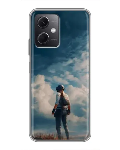 Чохол для Xiaomi Redmi Note 12 (5G) з картинкою «Герой PUBG на скелі»