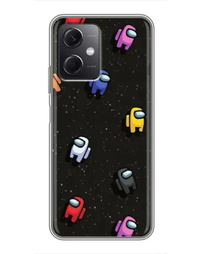 Чохол для Xiaomi Redmi Note 12 (5G) з картинкою «Космічний патерн Among Us»