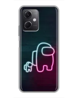 Чохол для Xiaomi Redmi Note 12 (5G) з картинкою «Among Us неон-арт»
