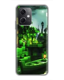 Чохол для Xiaomi Redmi Note 12 (5G) з картинкою «Minecraft лісовий пейзаж» Чохол для Xiaomi Redmi Note 12 (5G) з картинкою «Minecraft лісовий пейзаж»