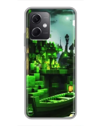 Чохол для Xiaomi Redmi Note 12 (5G) з картинкою «Minecraft лісовий пейзаж»