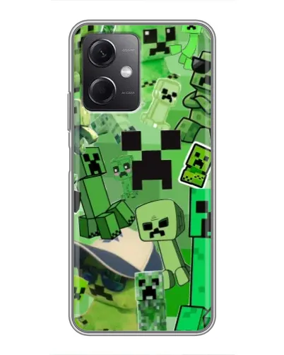 Чохол для Xiaomi Redmi Note 12 (5G) з картинкою «Кріпери Minecraft»