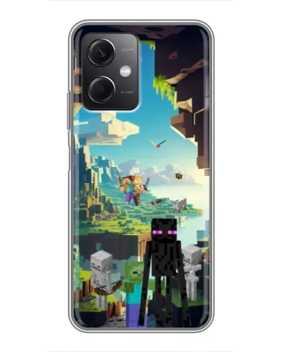 Чохол для Xiaomi Redmi Note 12 (5G) з картинкою «Ендермен у лісі»