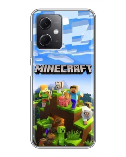 Чохол для Xiaomi Redmi Note 12 (5G) з картинкою «Minecraft класичний світ»