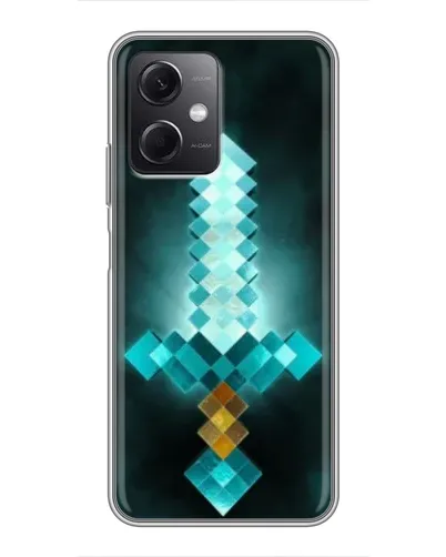 Чохол для Xiaomi Redmi Note 12 (5G) з картинкою «Алмазний меч неон»