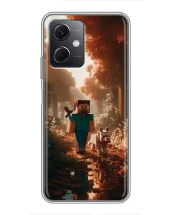 Чохол для Xiaomi Redmi Note 12 (5G) з картинкою «Стів у лісі»