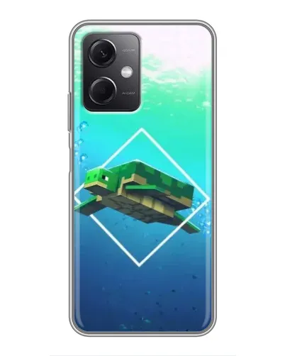 Чохол для Xiaomi Redmi Note 12 (5G) з картинкою «Черепаха Minecraft»