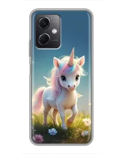 Чохол для Xiaomi Redmi Note 12 (5G) з картинкою «Єдиноріг на галявині»