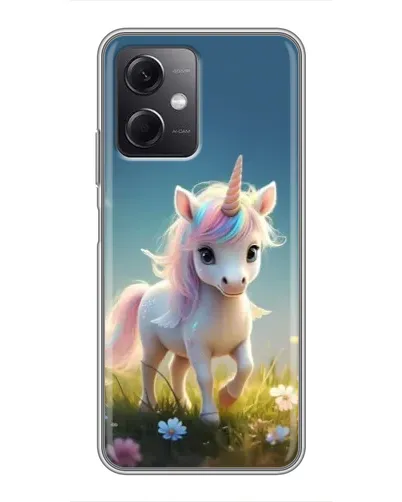 Чохол для Xiaomi Redmi Note 12 (5G) з картинкою «Єдиноріг на галявині»