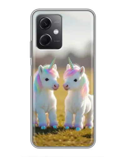 Чохол для Xiaomi Redmi Note 12 (5G) з картинкою «Пара єдинорогів»
