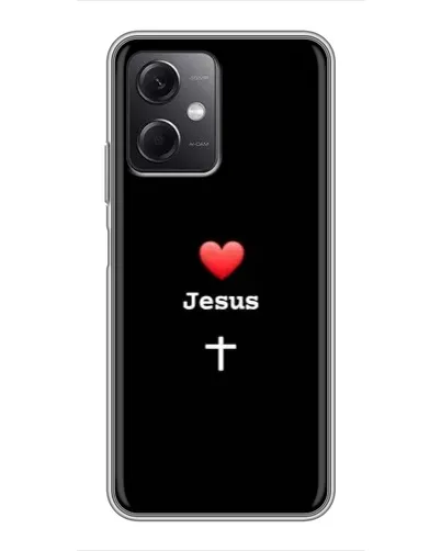 Чохол для Xiaomi Redmi Note 12 (5G) з картинкою «Серце - Jesus»