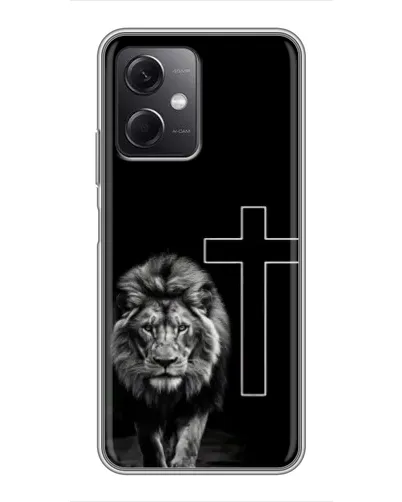 Чохол для Xiaomi Redmi Note 12 (5G) з картинкою «Лев та Хрест»