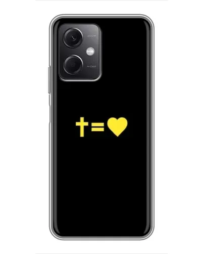 Чохол для Xiaomi Redmi Note 12 (5G) з картинкою «Серце та Хрест»