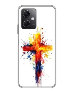 Чохол для Xiaomi Redmi Note 12 (5G) з картинкою «Акварельний хрест»